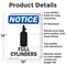 Signmission Full Cylinders OSHA Notice Sign, Aluminum, 10in W x 14in L, 2PK OS-2PACK-NS-A-1014-V-12961 - alternate 3